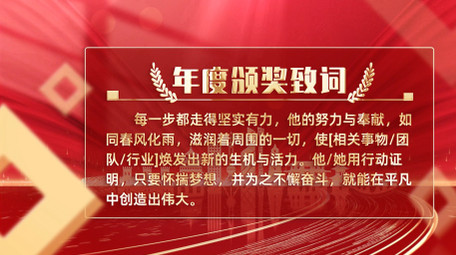 <strong>党政</strong>大气年终颁奖表彰大会开场AE模版