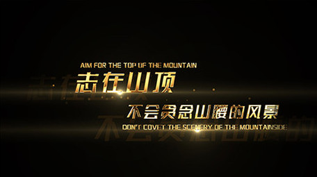 发光字采访金句语录字幕花字