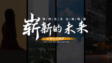 简洁大气年会高端分屏快闪展示AE模板