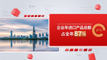 简洁企业年度数据汇报<strong>图文</strong>AE模板