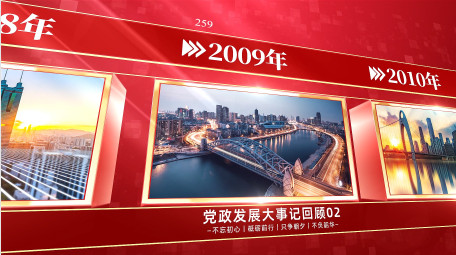 大气<strong>党政</strong>多<strong>图文</strong>照片墙展示AE模版