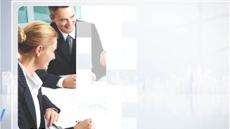 简洁蓝色科技图文展示PR模板