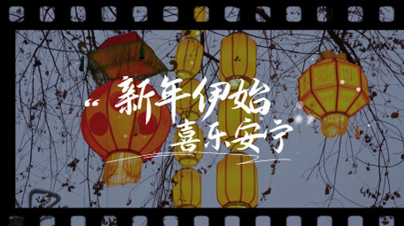 胶片效果2025蛇年新年主题图文AE模板