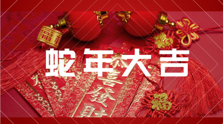 喜庆蛇年祝福图文快闪AE模板