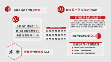 简约玻璃感党政汇报字幕AE模板