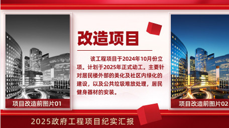 简约立体党政项目工作汇报AE模版