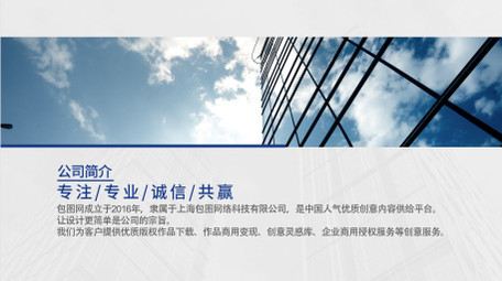 简洁商务项目介绍图文AE模板