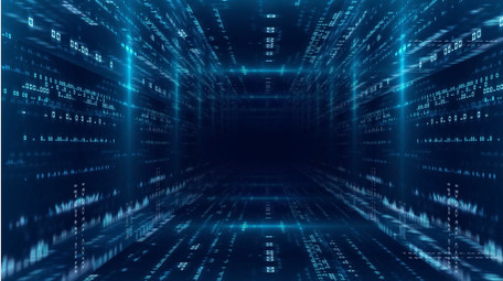 互联网数据穿梭科技空间感背景视频