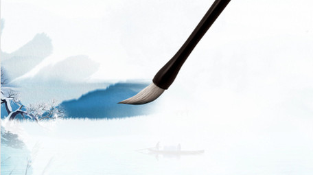 国风水墨企业活动背景视频AE模板