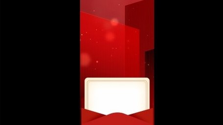 红色简约重要通知竖版视频