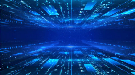 快速穿梭科技空间感背景视频