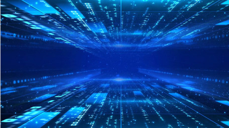 快速穿梭科技空间感背景视频