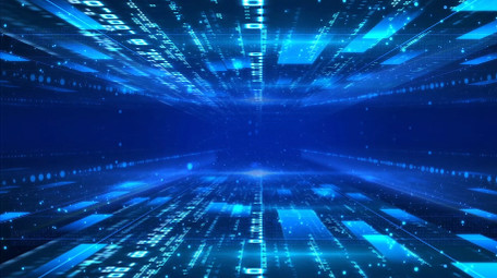 快速穿梭科技空间感背景视频