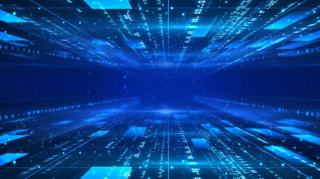 快速穿梭科技空间感背景视频