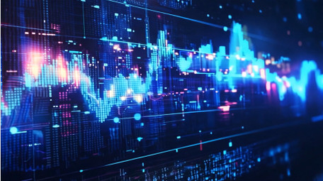 大气金融股票分析视频素材