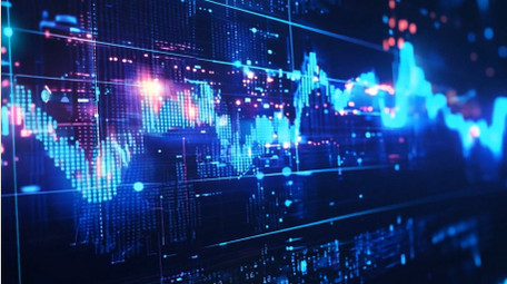 大气金融股票分析视频素材