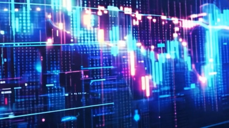 大气金融股票分析视频素材