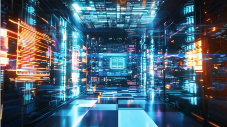 大气金融股票数字走势视频素材