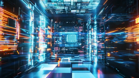 大气金融股票数字走势视频素材