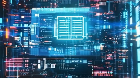 大气金融股票数字走势视频素材