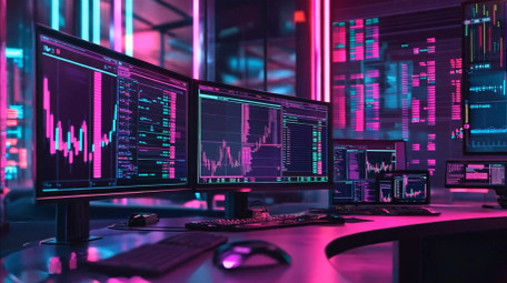 大气金融商务数据分析视频素材