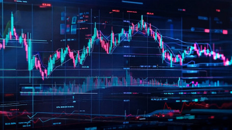 大气金融市场股票交易视频素材