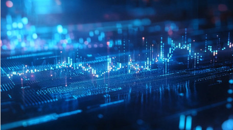 大气科技基金数据动态视频素材