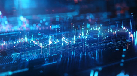 大气科技基金数据动态视频素材