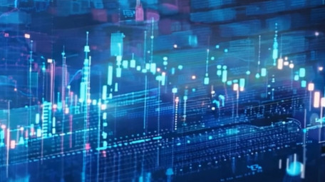 大气科技基金数据动态视频素材