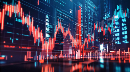 大气科技金融K线视频素材