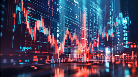 大气科技金融K线视频素材