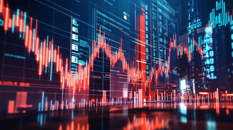 大气科技金融K线视频素材