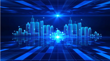 大气蓝色科技空间穿梭背景视频