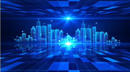 大气蓝色科技空间穿梭背景视频