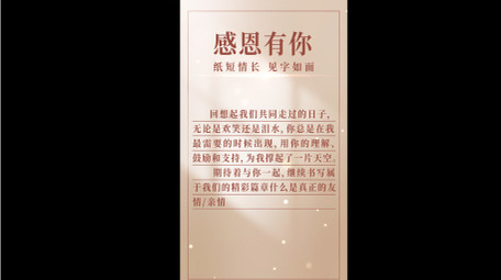 唯美光影书信竖屏AE模板