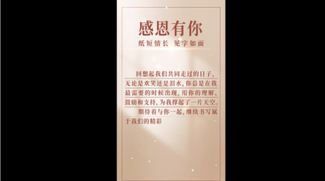 唯美光影书信竖屏AE模板