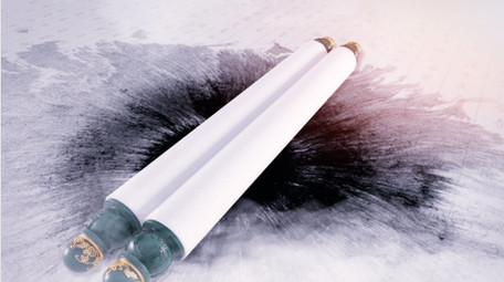 中国风卷轴水墨标题片头AE模板