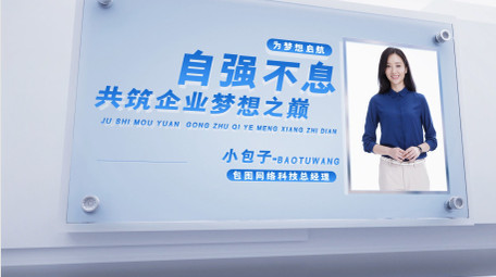 商务空间感企业照片墙人物介绍图文AE模板