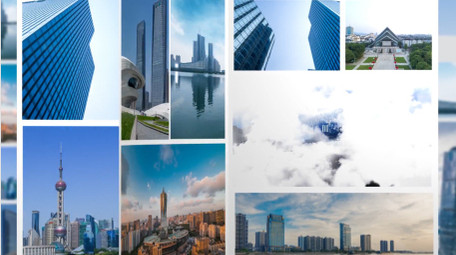 简洁创意翻书片头AE模板