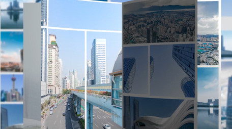 简洁创意翻书片头AE模板