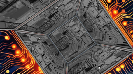 粒子光线企业发展时间线AE模板