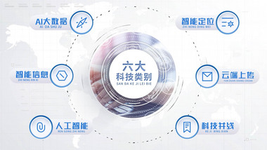 商务企业<strong>科技</strong>分类动画展示AE模板