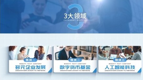 简洁企业信息分类展示AE模板