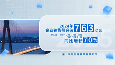 简洁企业数据<strong>图文</strong>展示AE模板