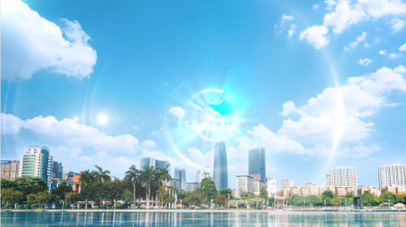 清新光影水波纹<strong>图文</strong>宣传片头AE模板