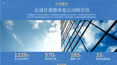 极简扁平风项目介绍图文展示AE模板