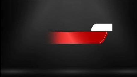 简洁红色字幕条科技动画展示字幕花字