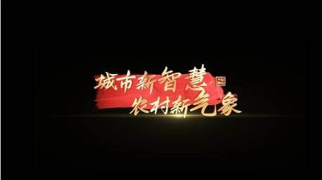 红绸党政角标丝绸动画宣传字幕花字