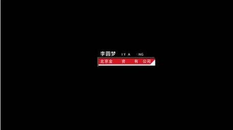 党政简约科技人名条字幕条字幕花字