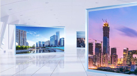 清透商务科技立体空间企业照片墙AE模版